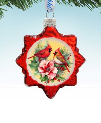 Christmas Wreath Keepsake Holiday Mercury Glass Ornaments G. DeBrekht