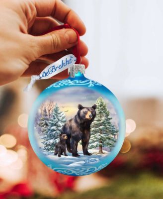 A Love for All Seasons - Bears Ball Glass Christmas Ornaments G. DeBrekht