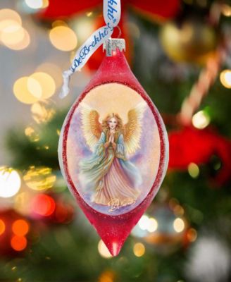 Angel Drop Christmas Mercury Glass Ornaments G. DeBrekht