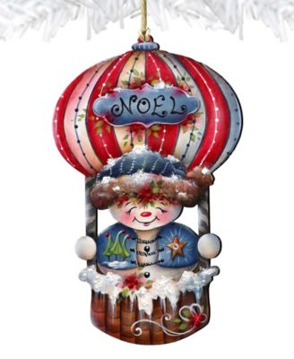 Frosty Journey Christmas Wooden Ornaments Holiday Decor J. Mills-Price