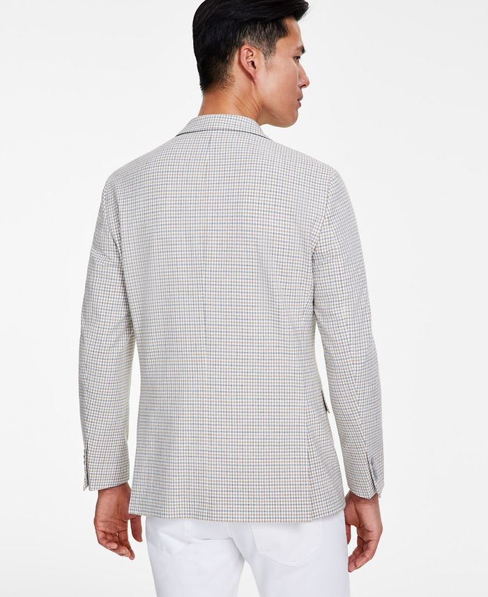 Tommy Hilfiger Men's Modern Fit Check Sport Coat Blue Size 42