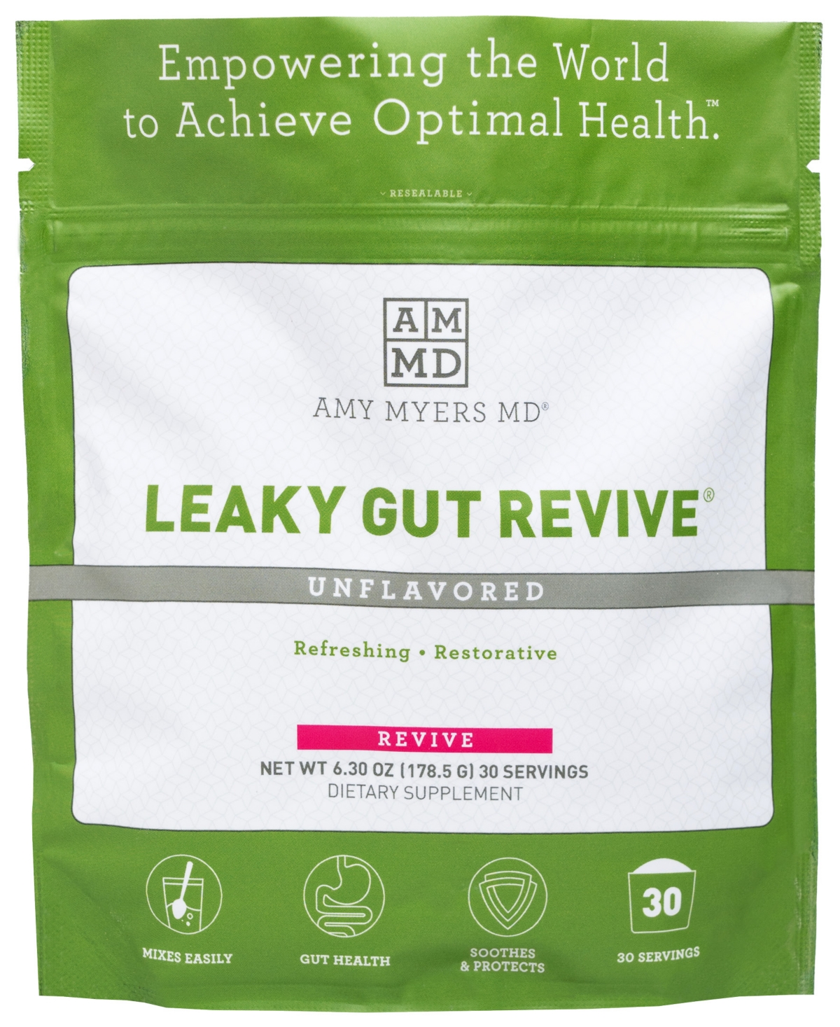 Amy Myers Md Leaky Gut Revive 30 Servings In Green