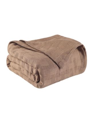 Basket Weave All Season Cotton Blanket, Full/Queen