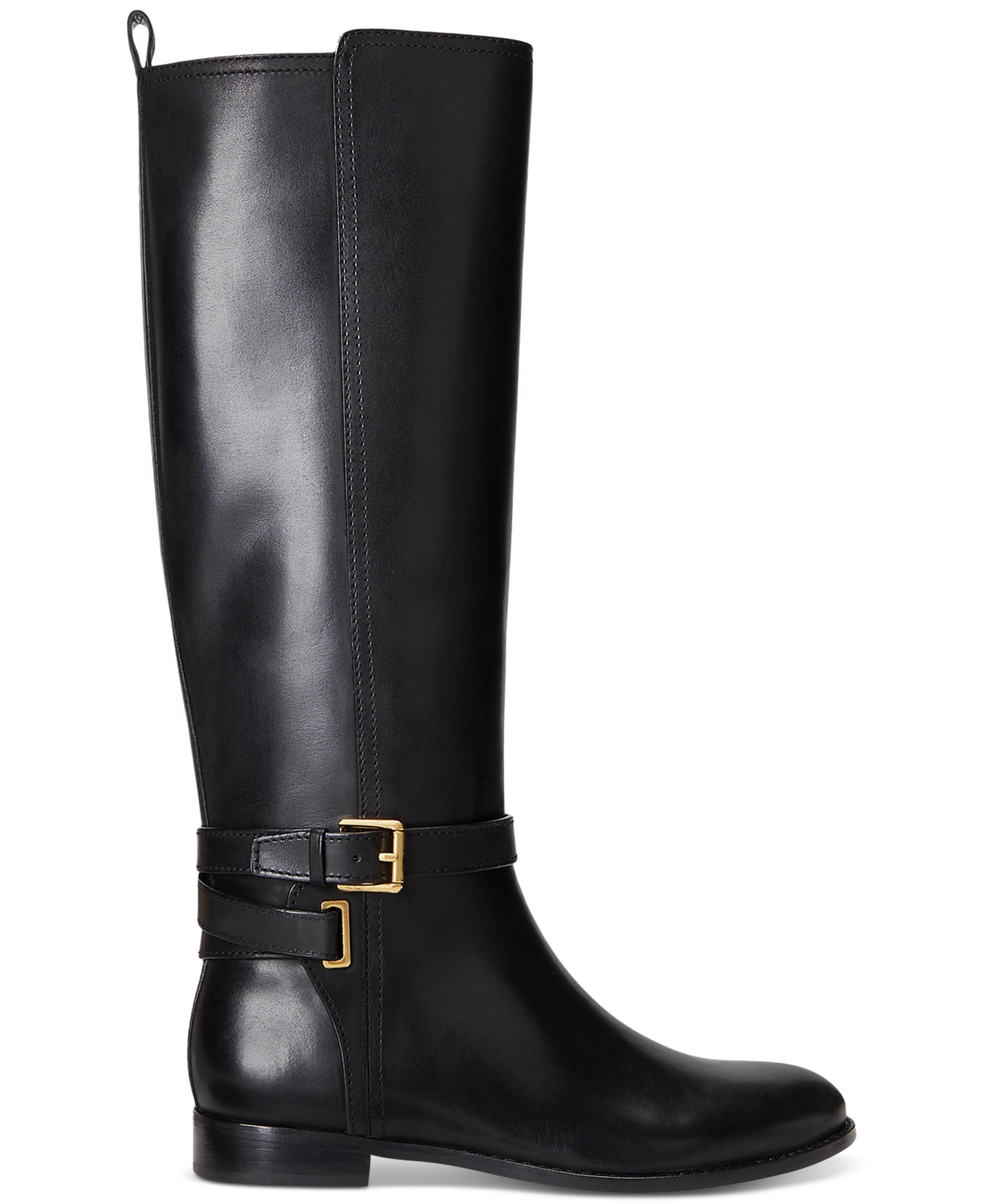 Lauren Ralph Lauren Women's Blayke Buckled Riding Boots In Black | ModeSens
