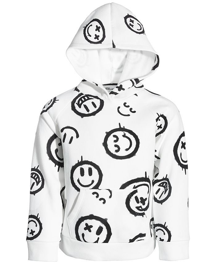 Little Boys Smiley Printed Hoodie, Created for Macy's