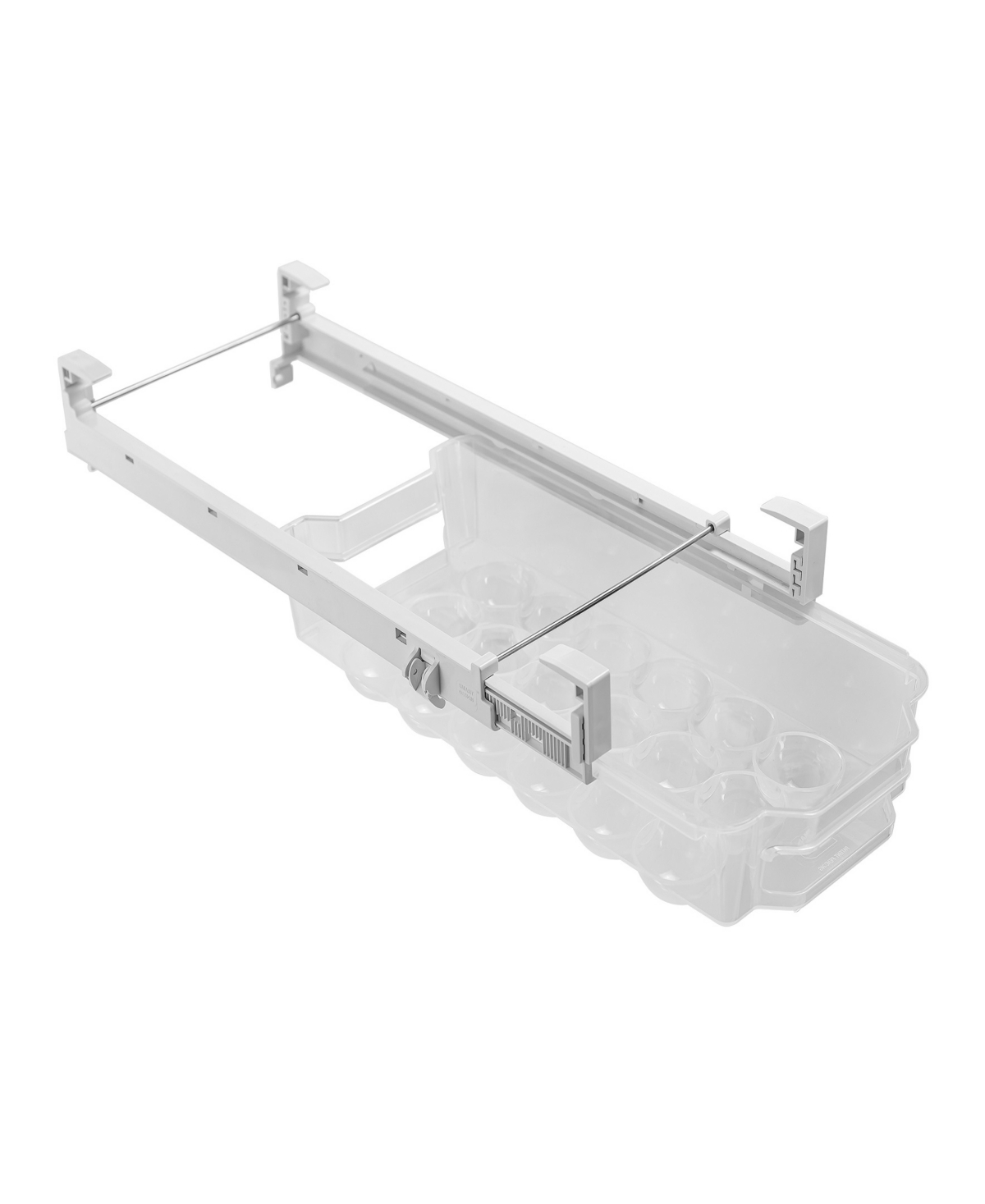 Adjustable Pull Out 18 Egg Refrigerator Drawer - Clear