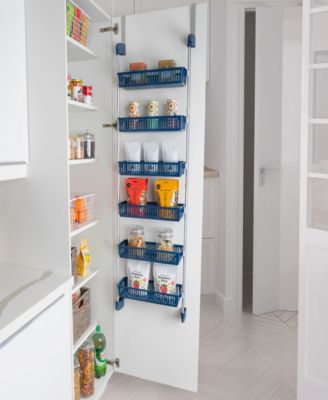 6-Tier Over-the-Door Hanging Pantry Organizer with Full Baskets