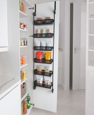 6-Tier Over-the-Door Hanging Pantry Organizer with Full Baskets