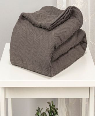 Chevron All Season Cotton Blanket, Full/Queen