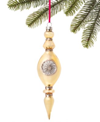 Holiday Lane - Shine Bright Gold & Silver Finial Ornament