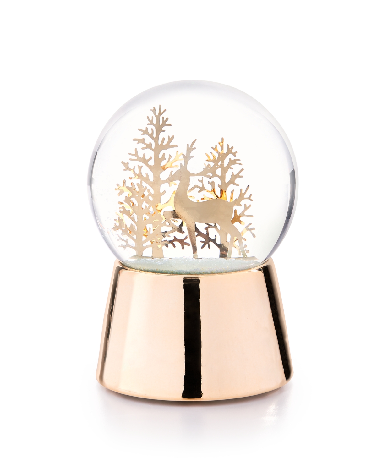 Holiday Lane Shine Bright Gold-tone Water Globe, Exclusively At Macy's In No Color