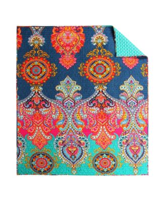 Fantasia Boho Reversible Quilted Throw, 50" x 60"
