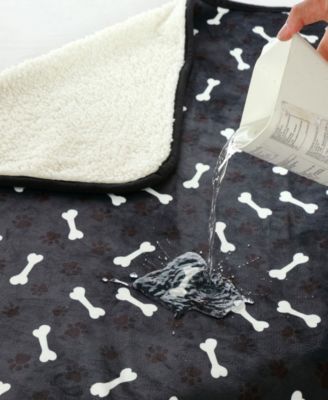 Advanced Water Resistant Pets Print Comfort Throw, 50" x 60"