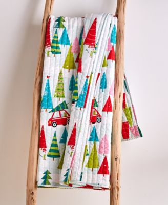 Holly Jolly Quilted Throw, 50" x 60"