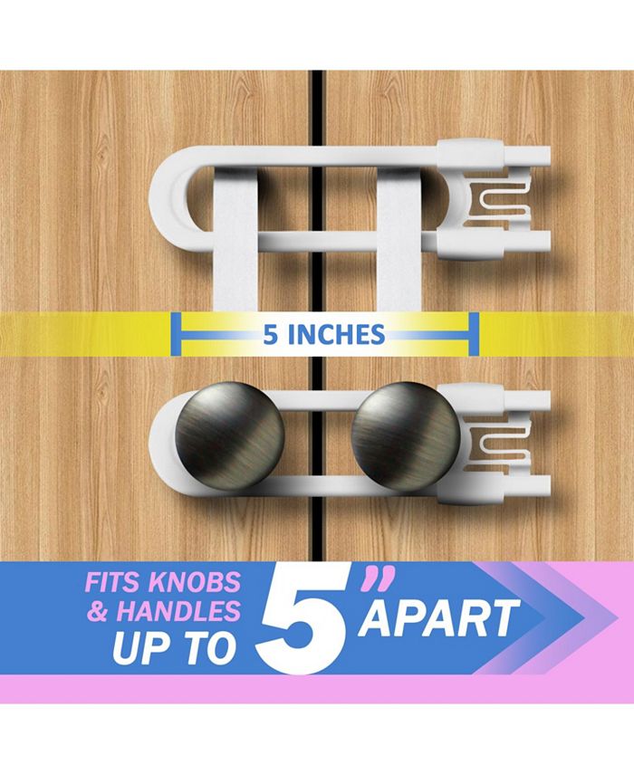 Jool Baby Toddler Sliding Locks, U Shape, for Knobs, Handles