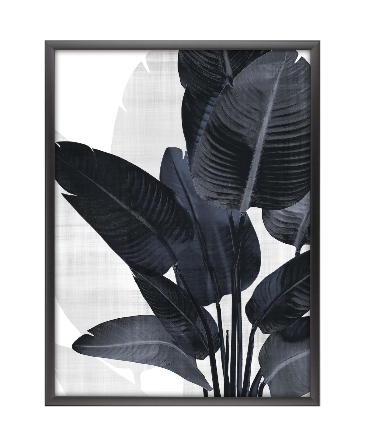 Paragon Picture Gallery Palm Noir I Framed Art From The Bode And Well Collection By Angeal Harris In Blue