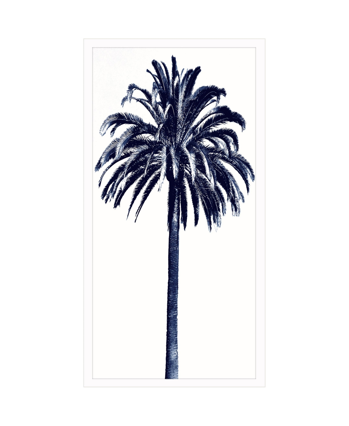 Paragon Picture Gallery Palm Tree Blue Iii Framed Art