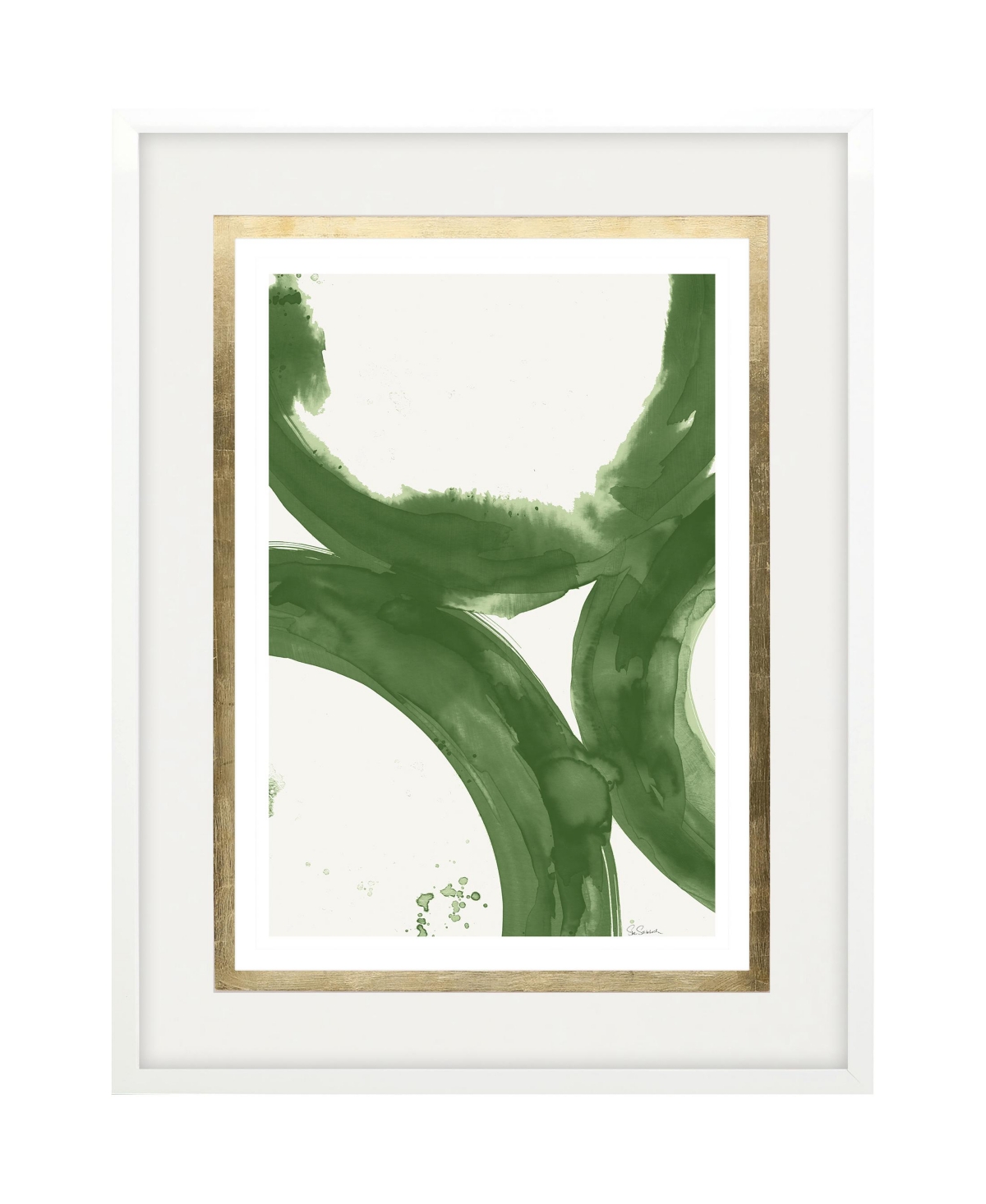 Paragon Picture Gallery Rings Of Water Ii Framed Art In Green
