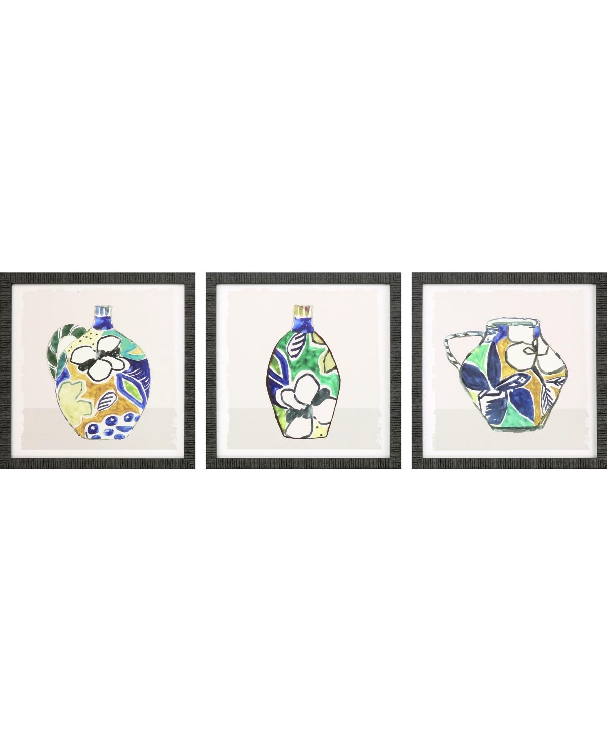 Paragon Picture Gallery Picasso Vase Framed Art, Set Of 3 In Blue