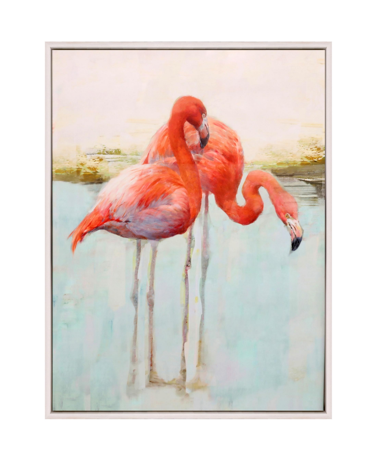 Paragon Picture Gallery Wading Flamingo Ii Canvas In Pink