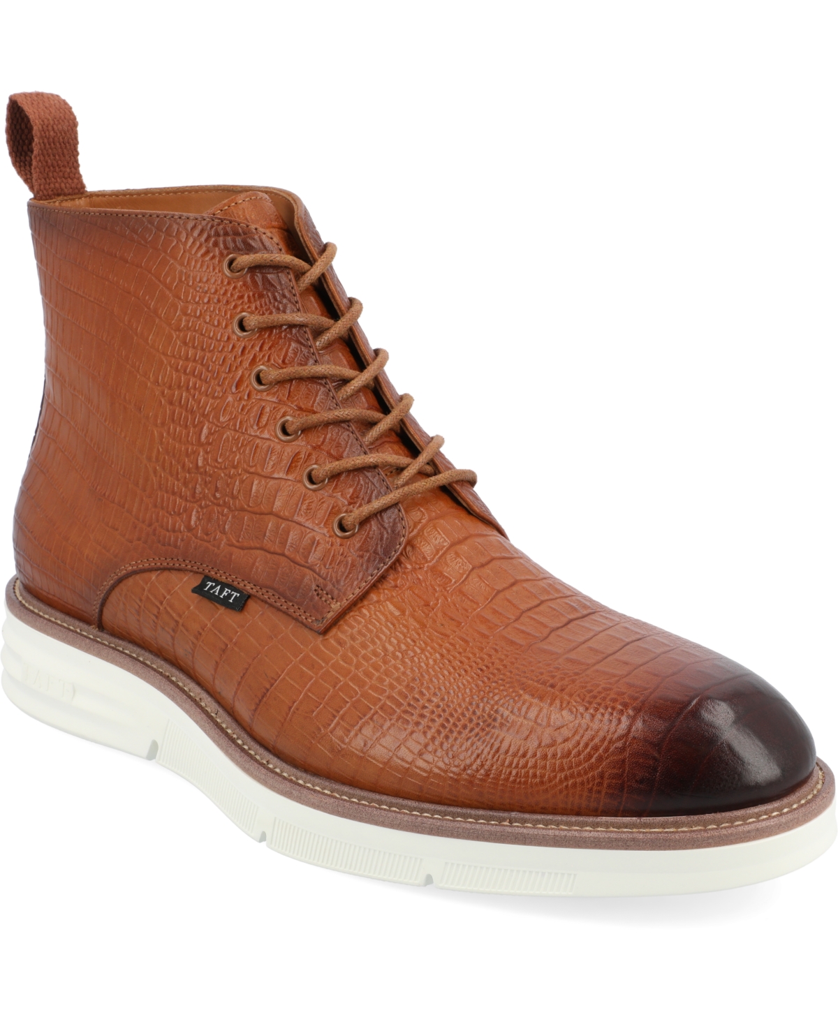 Shop Taft 365 Men's Model 009 Plain-toe Lace-up Boots In Honey