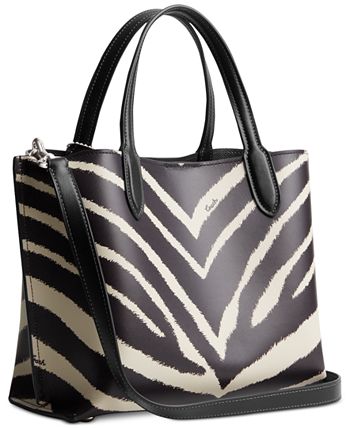 Coach hotsell zebra tote