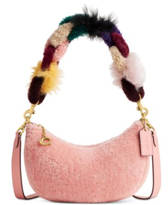COACH - Mira Shearling Crescent Shoulder Bag