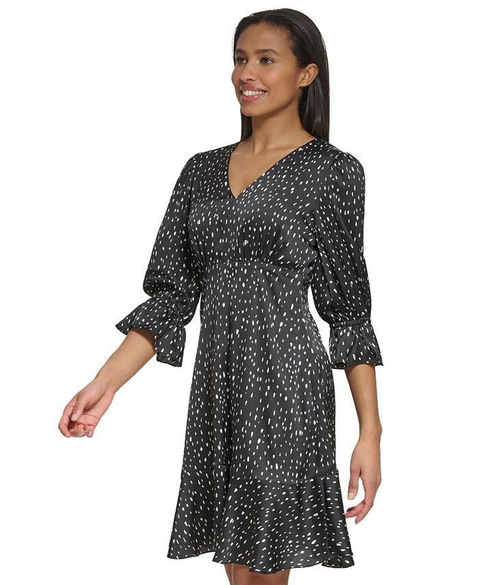 Robe Noire MARIA BONITA EXTRA - Taille 40/6 - En Tricot, Dos Nu, Genoux - Occasion Très Bon État