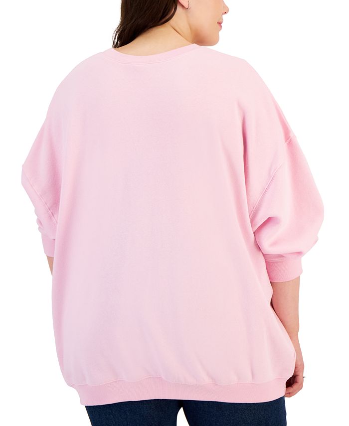 Grayson Threads, The Label Plus Size Barbie Glitter Sweatshirt - Macy's