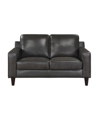 White Label Donegal 60" Leather Love Seat