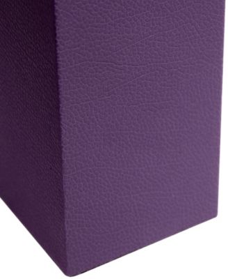 Lalia Home Lexington 21" Leather Base Modern Home D&eacute;cor Bedside Table Lamp with White Rectangular Fabric Shade