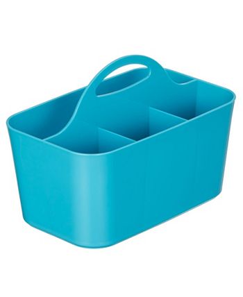 mDesign Plastic Shower Caddy Storage Organizer Basket with Handle - Mint  Green