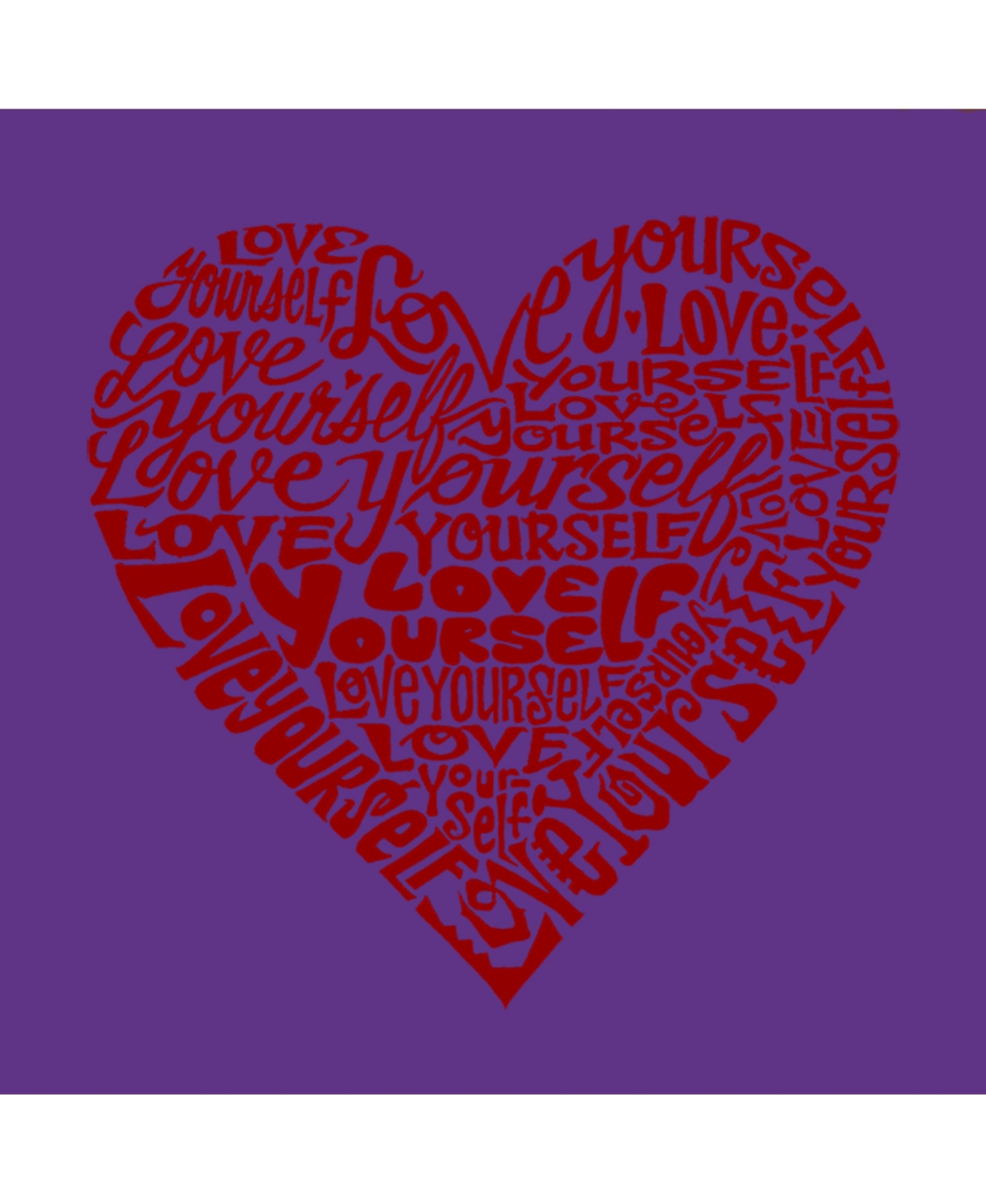 Child Love Yourself - Girl's Word Art T-Shirt