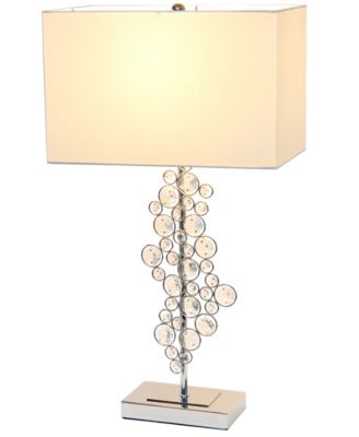 All The Rages Lalia Home Lumiluxxe 26.25" Tall Crystal Glitz And Table Lamp