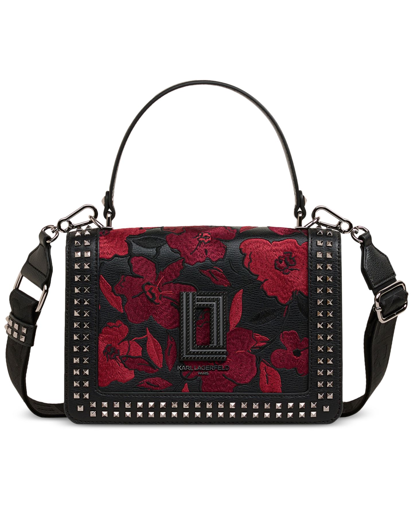 Женская сумка KARL LAGERFELD PARIS Simone Flap Crossbody, цвет: Красный — фото 1
