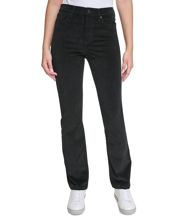 Calvin Klein Jeans Women's High-Rise Bootcut Corduroy Pants - Macy's