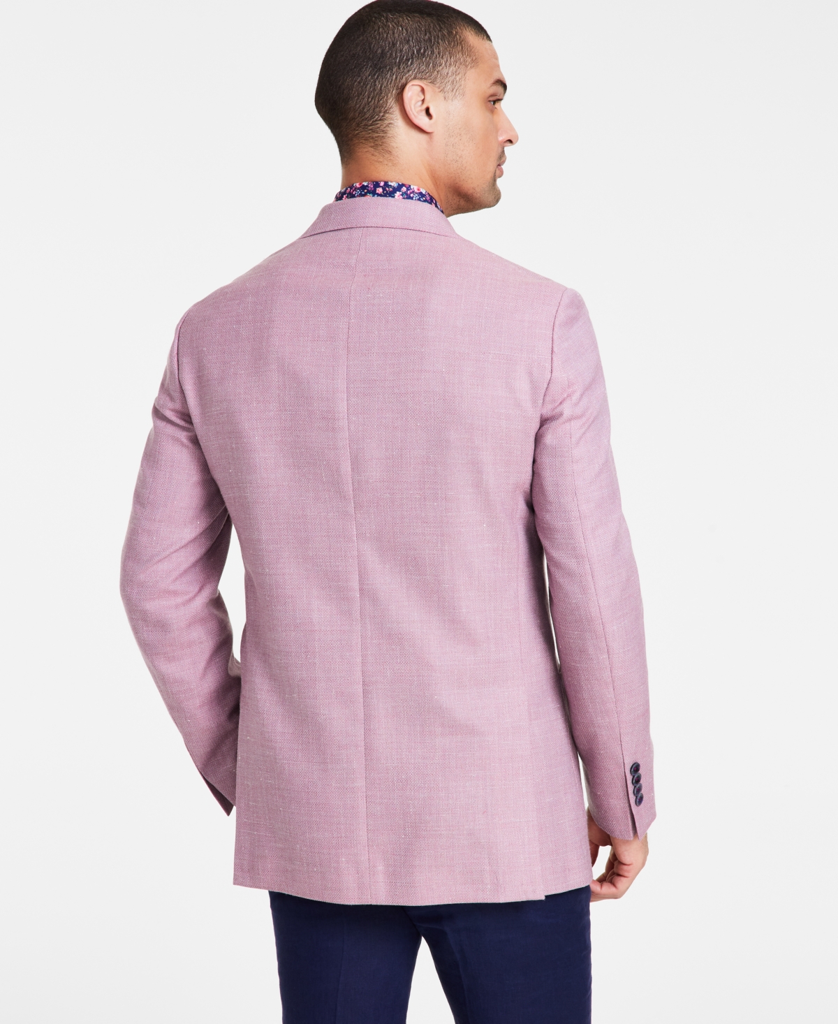 Tallia Men's Slim-FitWeave Wool-Blend Sport Coat - Lilac