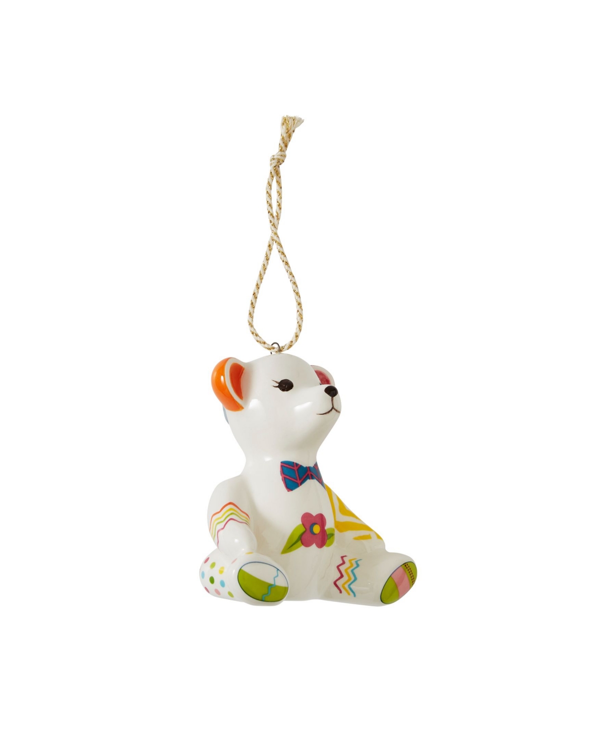 Shop Kit Kemp For Spode Christmas Doodles Willow Bear Patchwork Ornament In Assorted