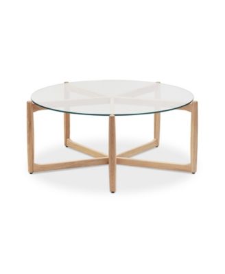 Hetta 35.5" Oak Round Coffee Table