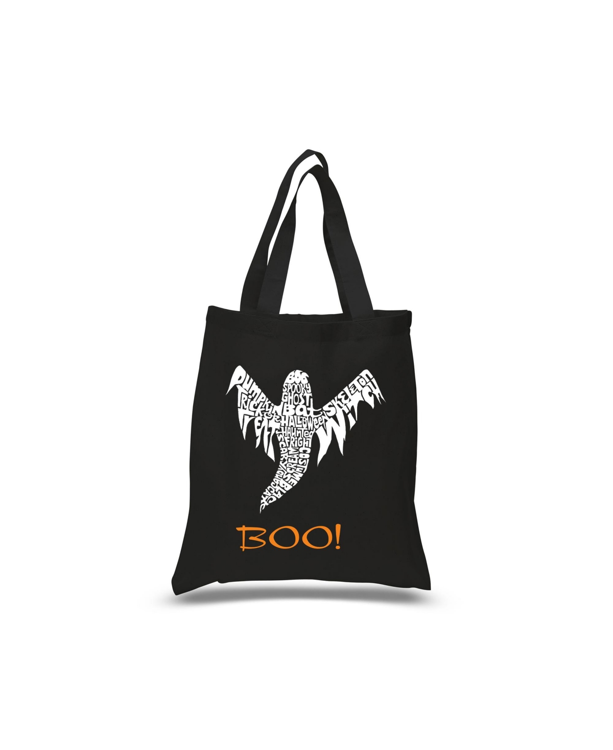 Halloween Ghost - Small Word Art Tote Bag - Sapphire