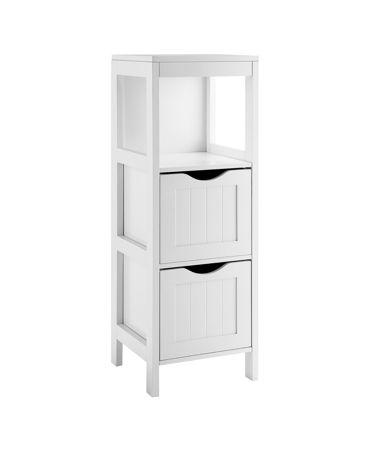 Costway Wall Mount Bathroom Cabinet Storage Organizer Medicine Cabinet with  2-Doors and 1- Shelf Cottage Collection Wall Cabinet White
