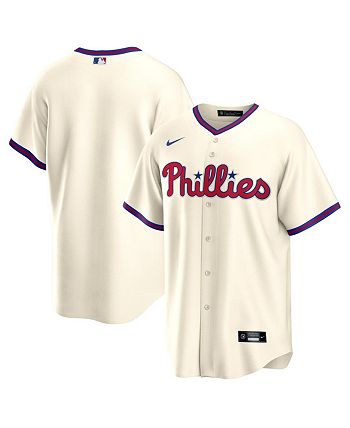Nike Philadelphia Phillies Alternate Replica Team Jersey - Cream - Macy's