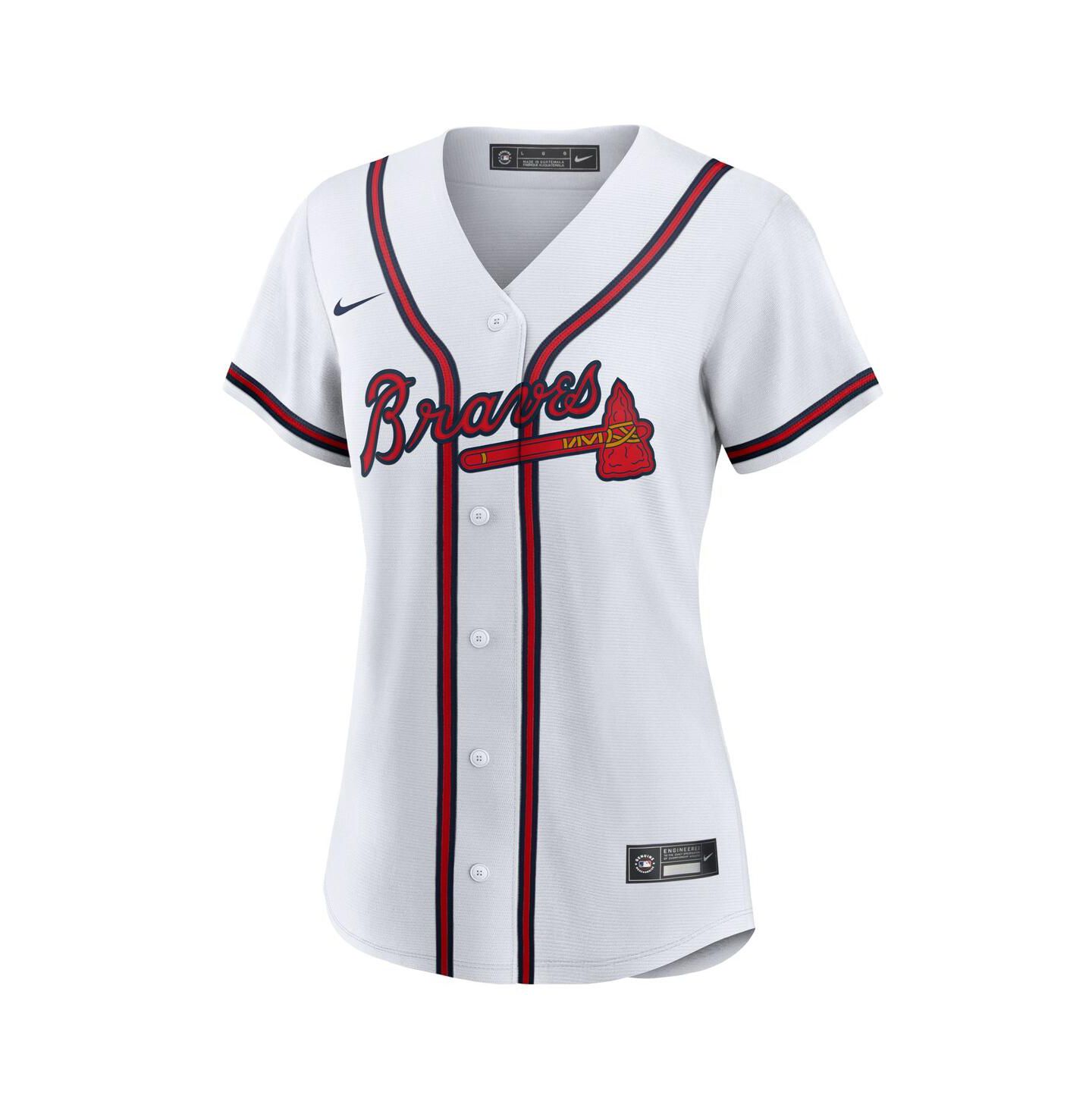 Женский топ Nike Atlanta Braves Official Replica Jersey — фото 2