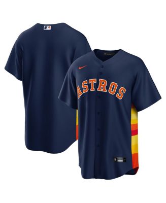 MLB Houston Astros Gray Men's Short Sleeve V-Neck Jersey - S