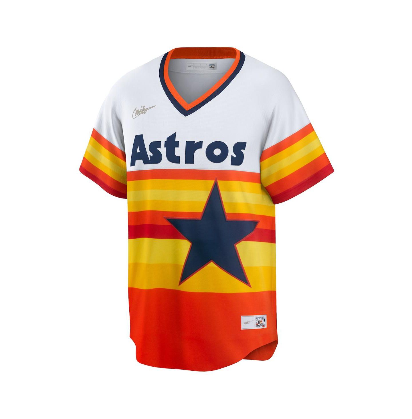 Мужской топ Nike Craig Biggio Houston Astros Coop Player Replica Jersey — фото 3