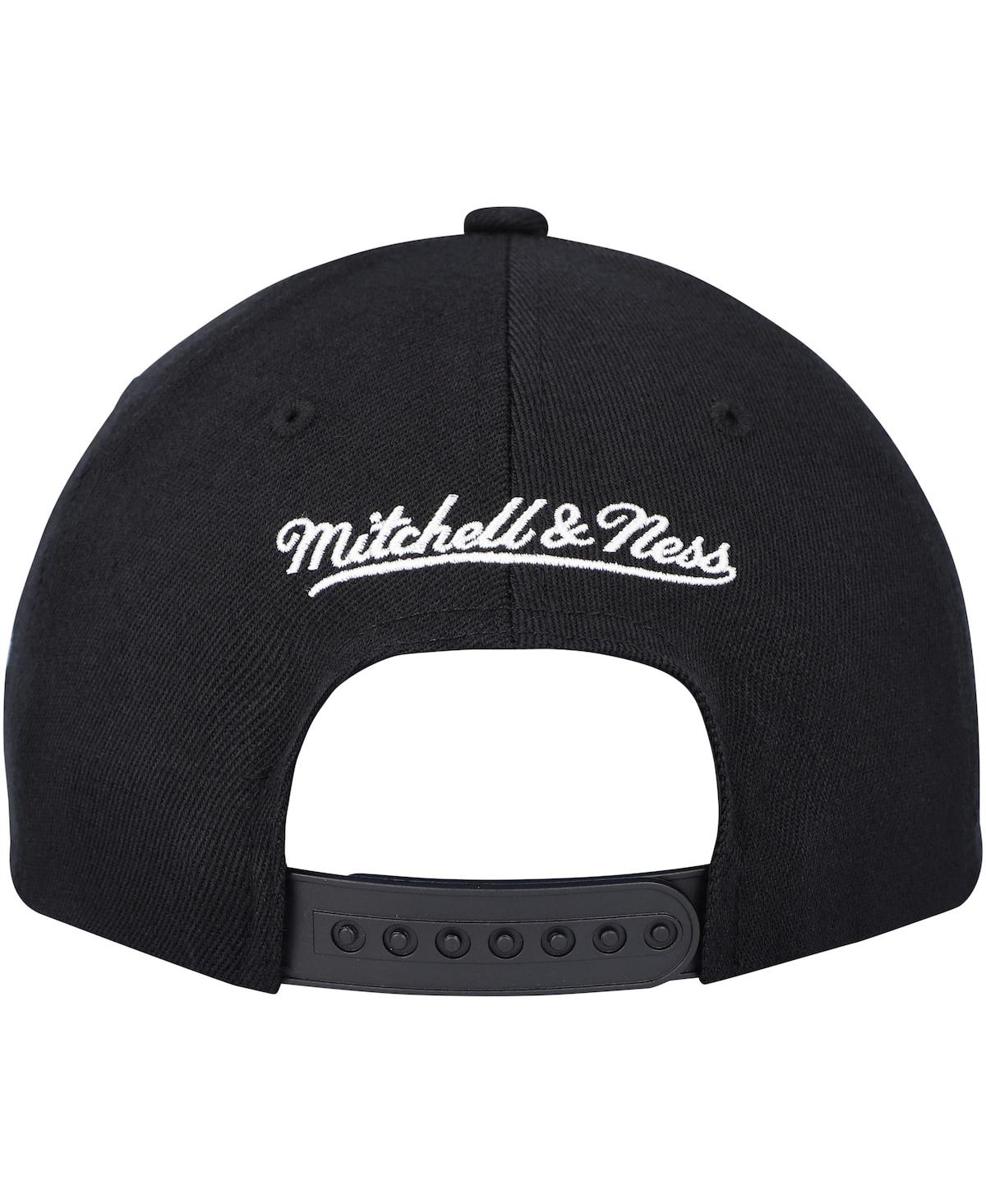 Mitchell & Ness Men's  Black Philadelphia 76ers Mvp Team Script 2.0 Stretch-snapback Hat In Black