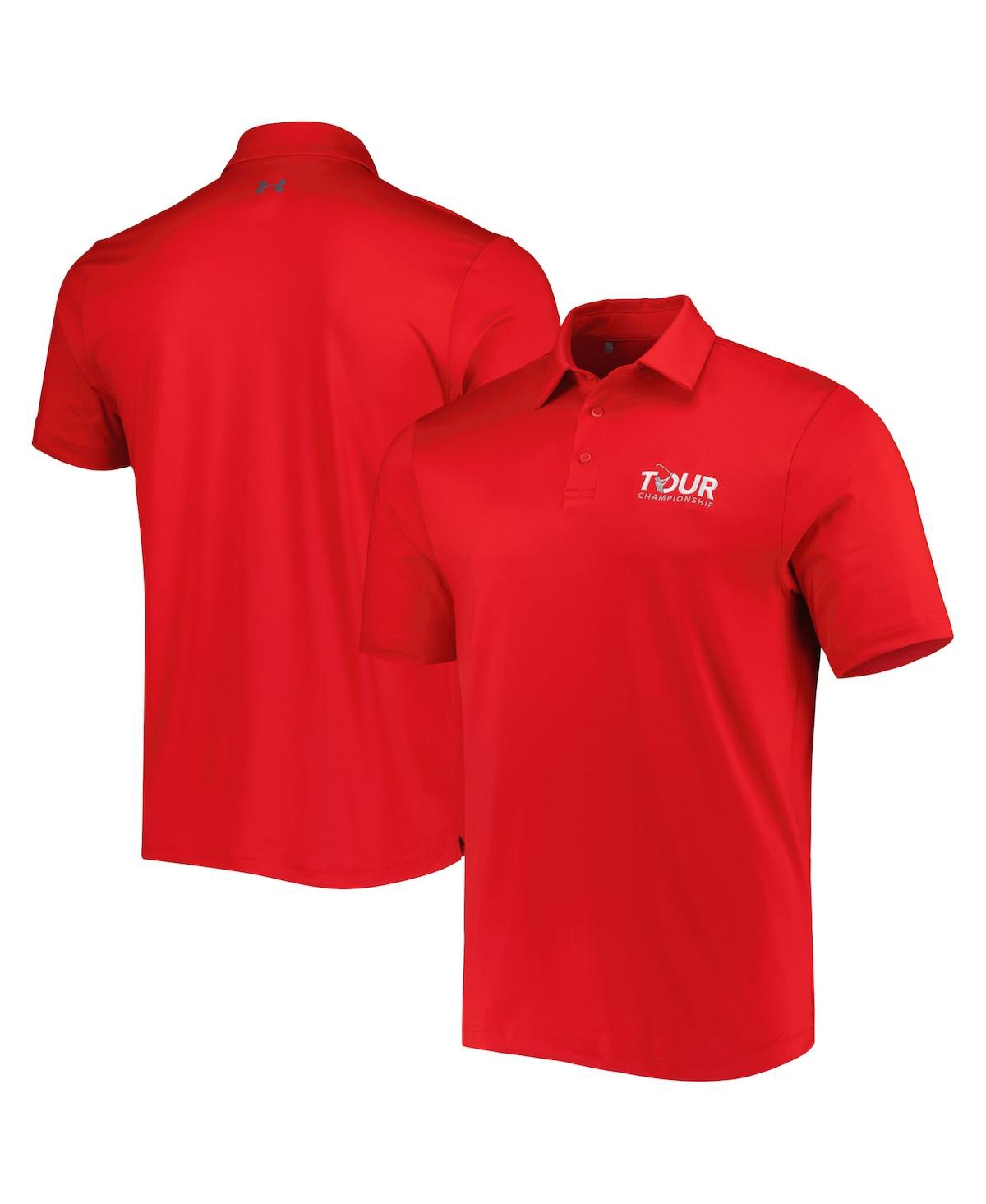 UNDER ARMOUR MEN'S UNDER ARMOUR RED TOUR CHAMPIONSHIP T2 POLO SHIRT