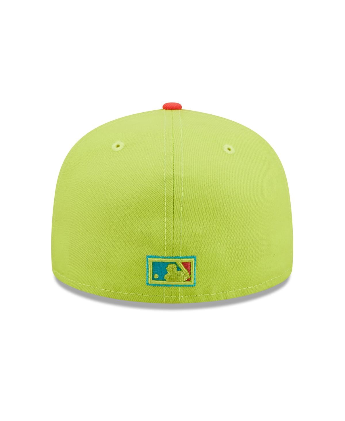 Shop New Era Men's  Green, Red Pittsburgh Pirates 1979 World Series Cyber Highlighter 59fifty Fitted Hat In Green,red