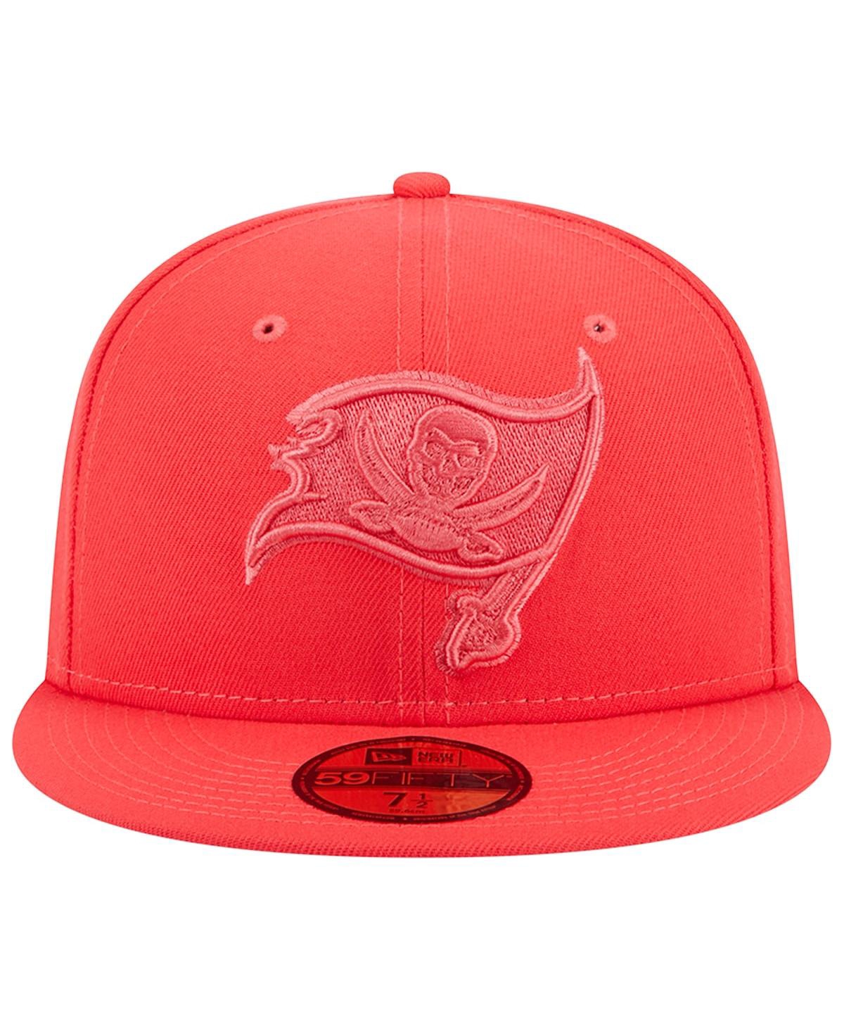 Shop New Era Men's  Red Tampa Bay Buccaneers Color Pack Brights 59fifty Fitted Hat