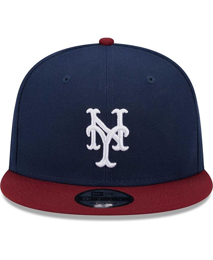 New Era Men's Navy New York Mets Two-Tone Color Pack 9FIFTY Snapback ...
